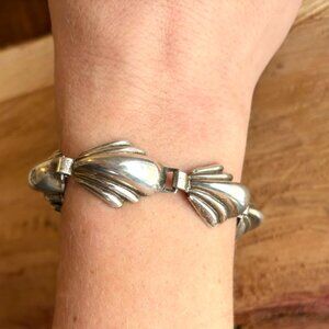 Vintage Silver Coro Link Bracelet